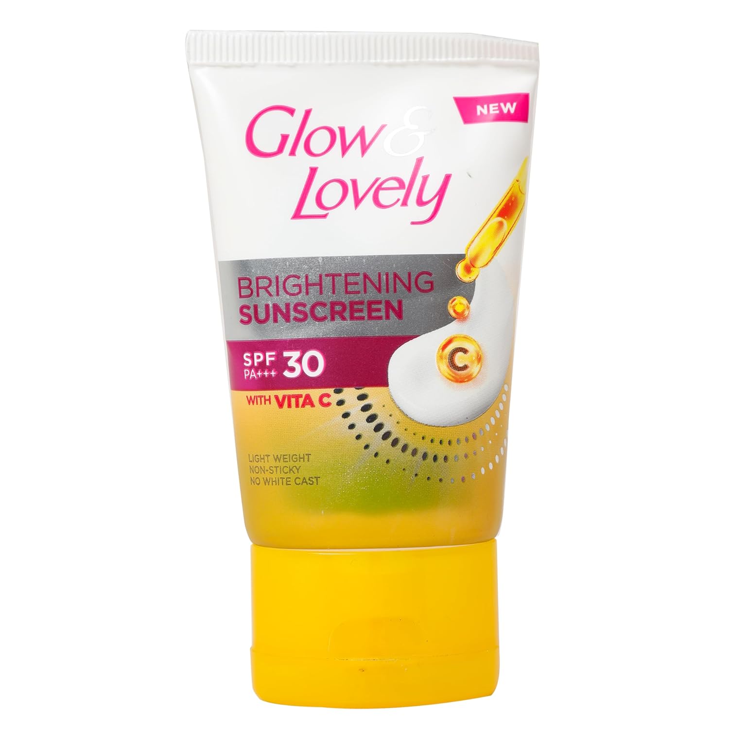 Glow & Lovely SPF 30 Brightening Sunscreen Cream, 30 gm Tube, All