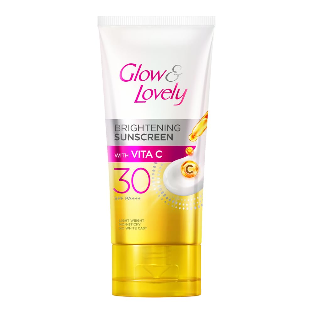 Glow & Lovely SPF 30 Brightening Sunscreen Cream, 15 gm Tube, All