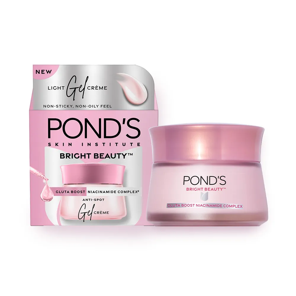 Pond's Bright Beauty Gel Creme with Glutaboost Niacinamide Complex for Fading Dark Spots in 2 Weeks, 23 gm