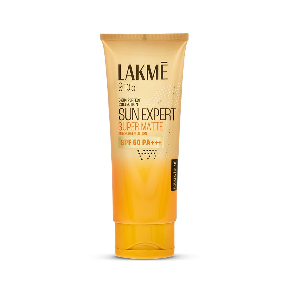 Lakme Sun Expert SPF 50 PA+++ Super Matte Lotion Sunscreen, Lightweight, Non Sticky,18g