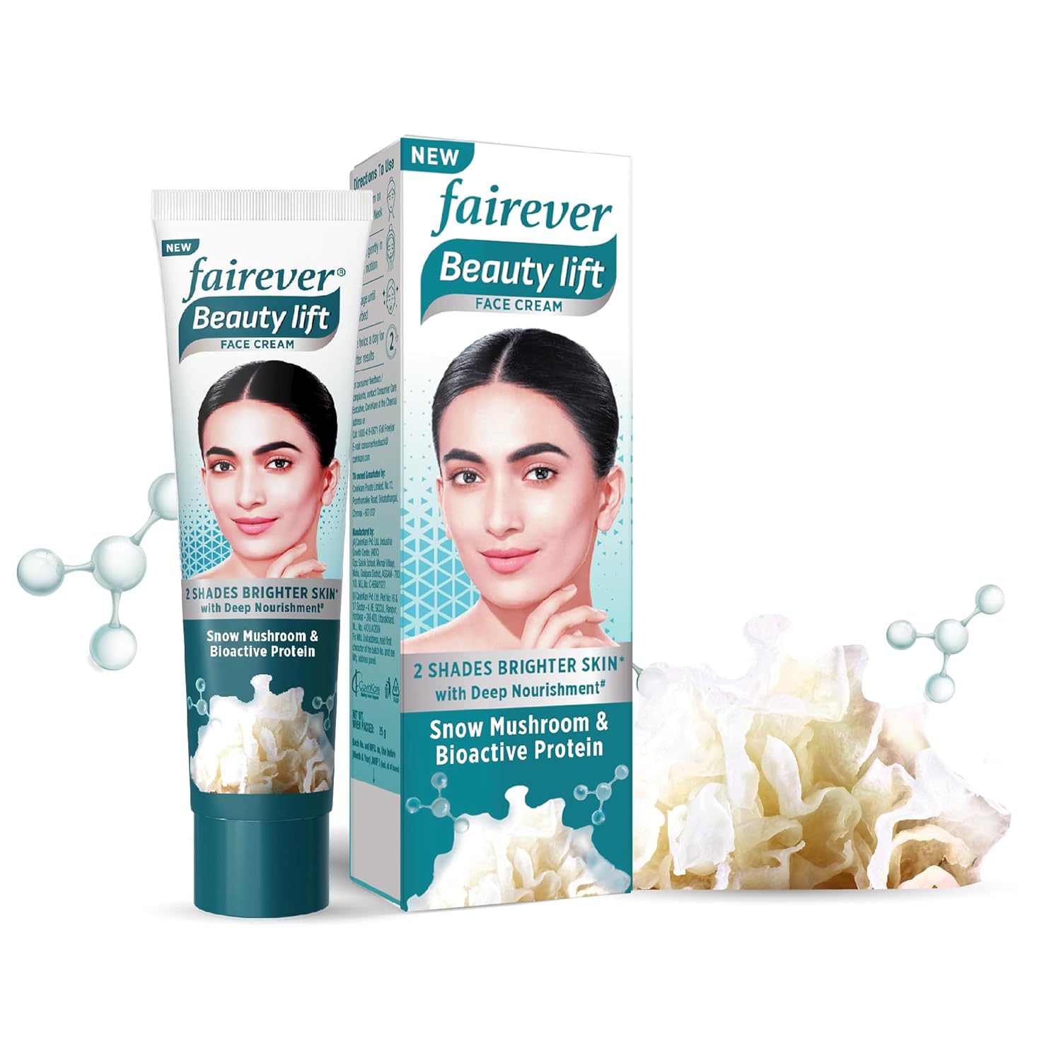 Fairever Beauty Lift Snow Mushroom & Bioactive Protein Face Cream, 25g