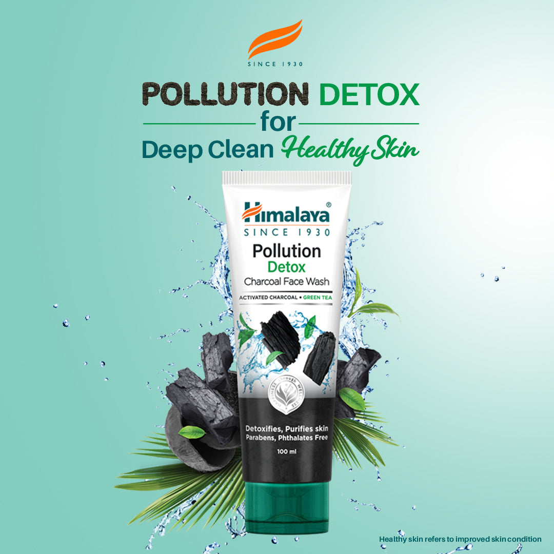 Himalaya Pollution Detox Charcoal Face Wash 100ml