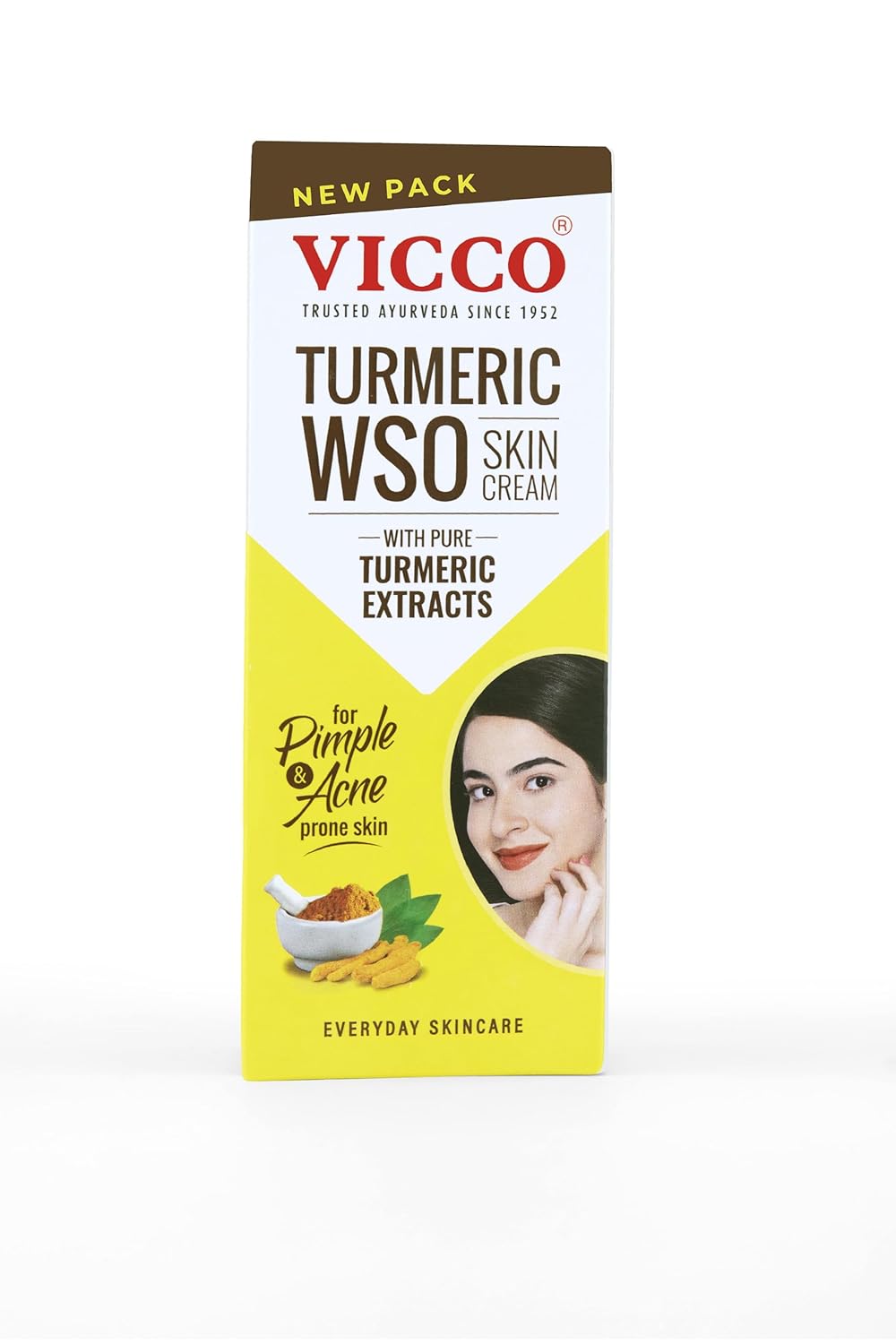 Vicco Turmeric WSO Cream | Ayurvedic Skin Care for Pimples, Dark Spots, Hyperpigmentation & Blemishes | Natural Skin Lightening for Clear, Healthy and Anti-Acne Skin [30g | Pack Of 1]