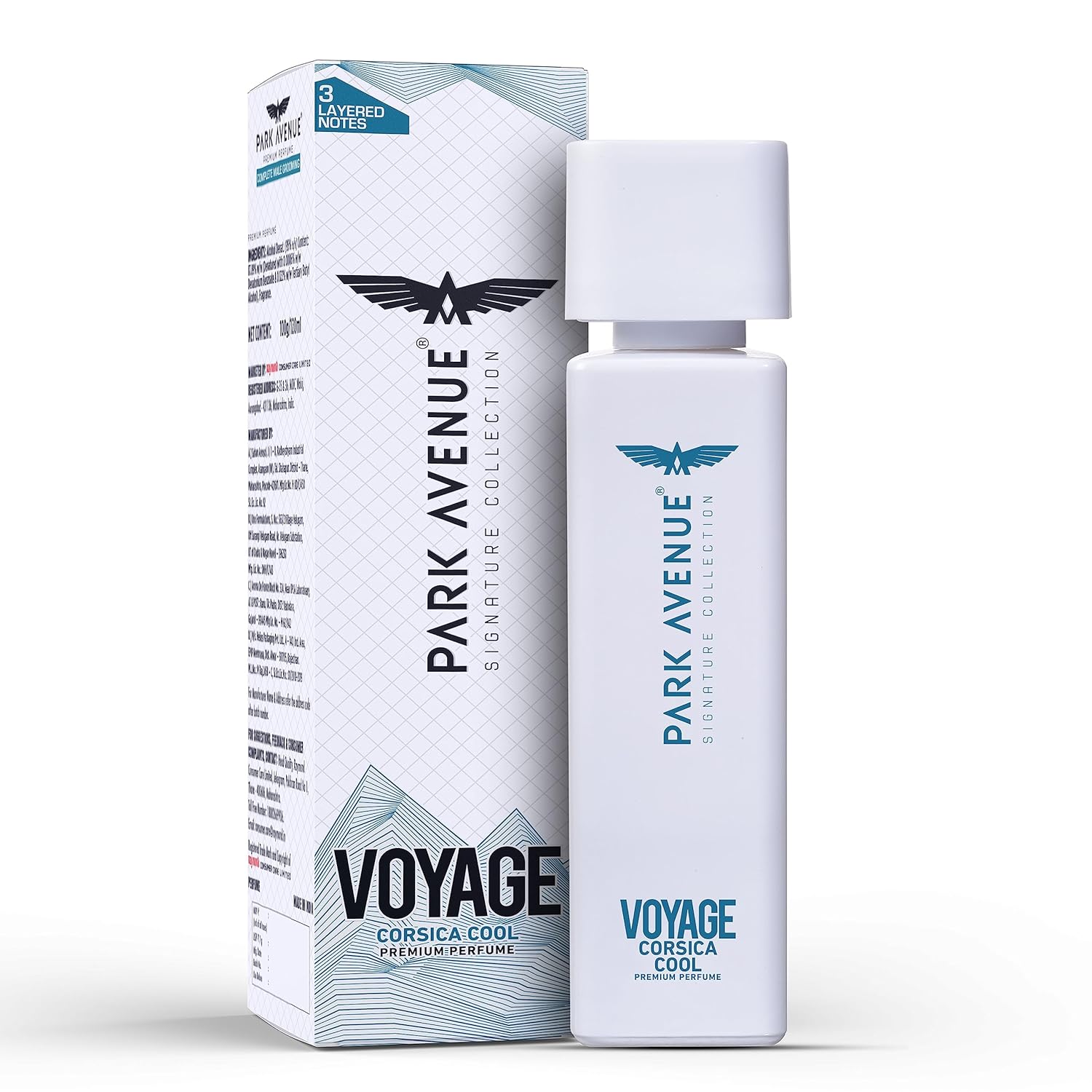 Park Avenue Men Voyage Signature Collection | Liquid Perfume | Fresh Long-Lasting Aroma Corsica Cool Premium Liquid Perfume | 116g/150Ml