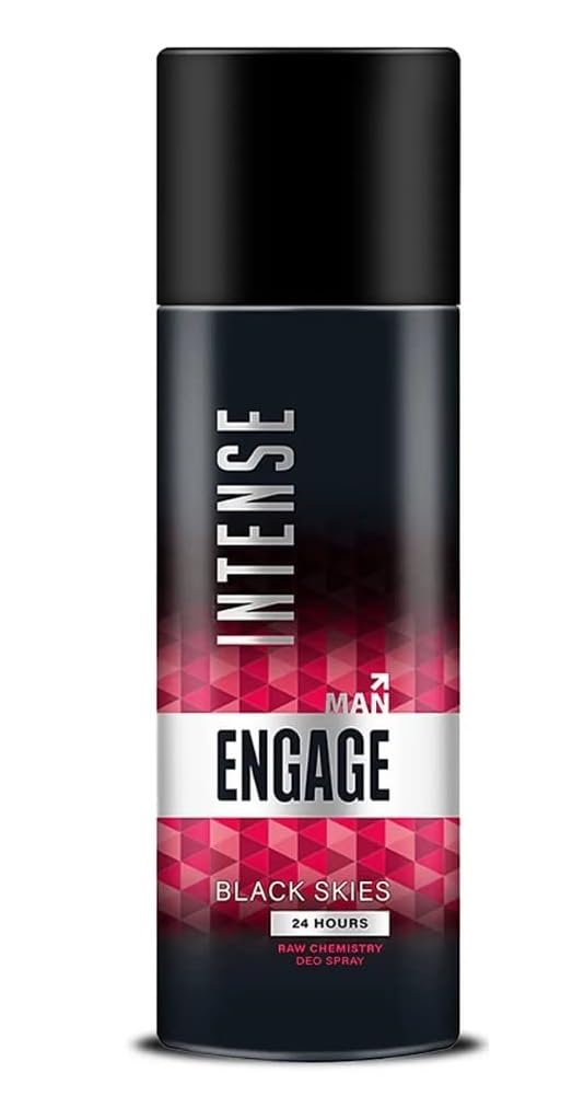 Engage Intense Black Skies Deodorant Sprays For Men, 150ml