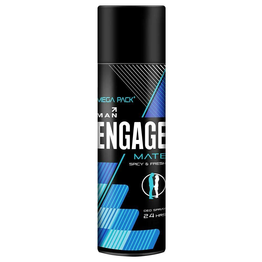 Engage Mate Deodorant For Men, Citrus and Fresh, Skin Friendly, 150 ml