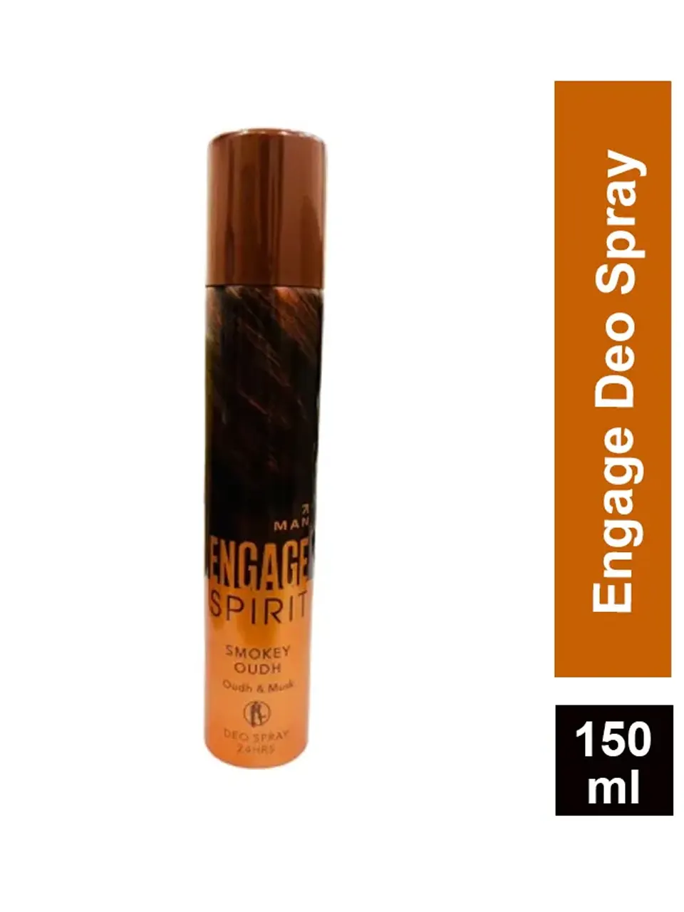 Engage Spirit Smokey Oudh Oudh & Musk Deo Spray (150 ml)