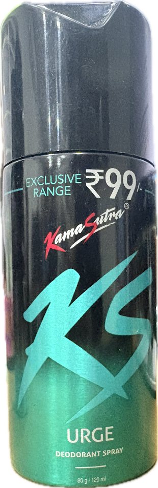 Kama Sutra Urge Deodorant for Men, 120ml