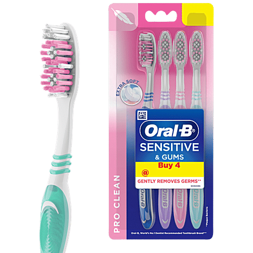 Oral-B Sensitive & Gums Tooth Brush Buy 4 in 1 Pack