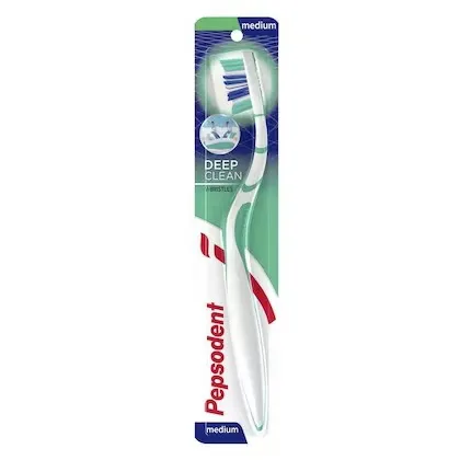 Pepsodent Medium Deep Clean Tooth Brush (Light Green) 1 Pc