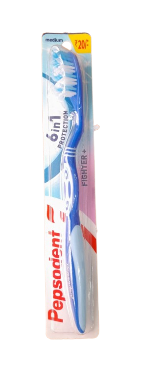 Pepsodent 6 in 1 Protection Tooth Brush (Blue) 1Pc