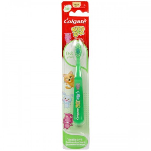 Colgate Kids 0-2 Years Ultra Soft Tooth Brush (Green) 1 Pc