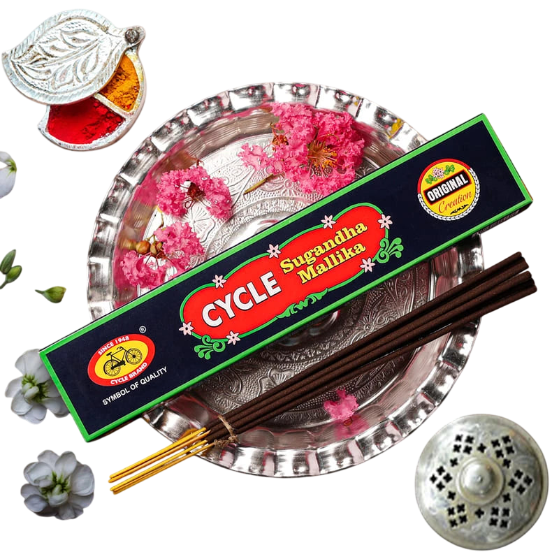 Cycle Sugandha Mallika Agarbathi 95g + 1N Match Box