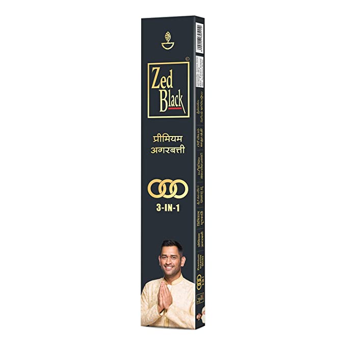 Zed Black 3-in-1 Permium Agarbatti 6N