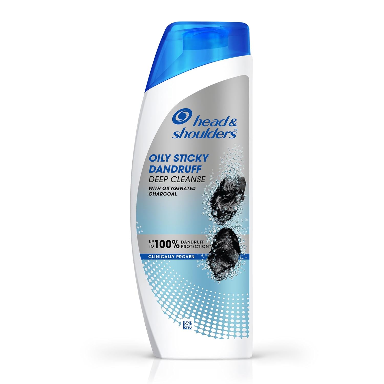 Head & Shoulders Deep Cleanse Anti Dandruff Shampoo with Oxygenated Charcoal, Fights Oily & Sticky Dandruff, Upto 100% Dandruff Protection, 75 ml