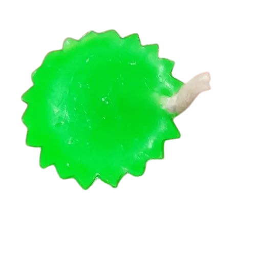 Flower Shape Cup Candle - Light Green