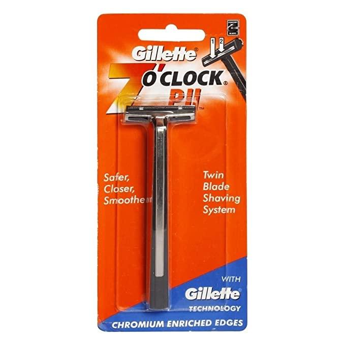 Gillette 7'O Clock Pil Twin Blade Shaving Razor