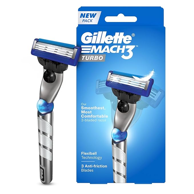 Gillette Mach 3 Turbo 3 Bladed Shaving Razor