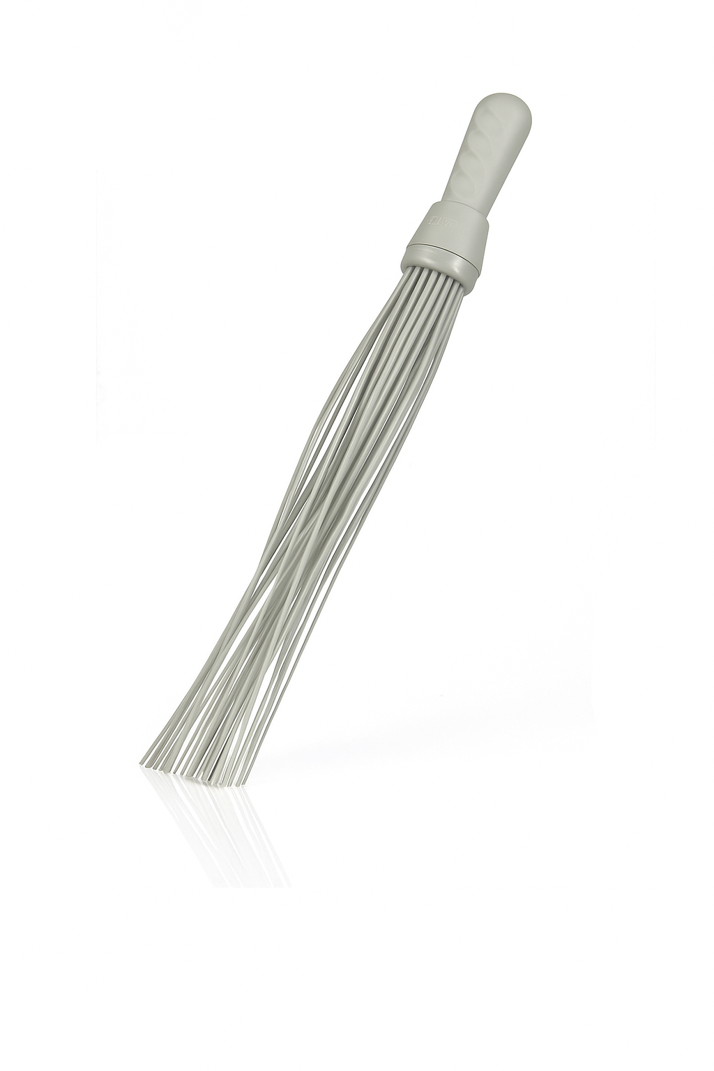 Plastic Broom for Bathroom Cleaning & Home Floor Cleaning Hard Bristle, Gray