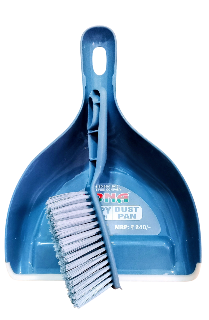 Sona Dust Pan With Sweepy Brush, Grey
