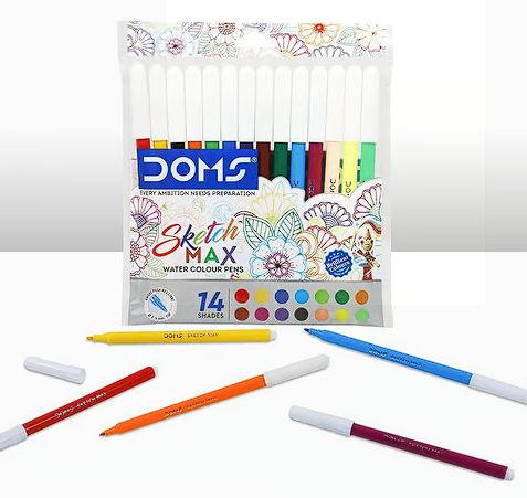 Doms Sketch Max Water Colour Pens 14 Shades