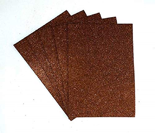 INZO Brown Color A4 Size Eva Foam Glitter Sheets for Art (1 Sheets)