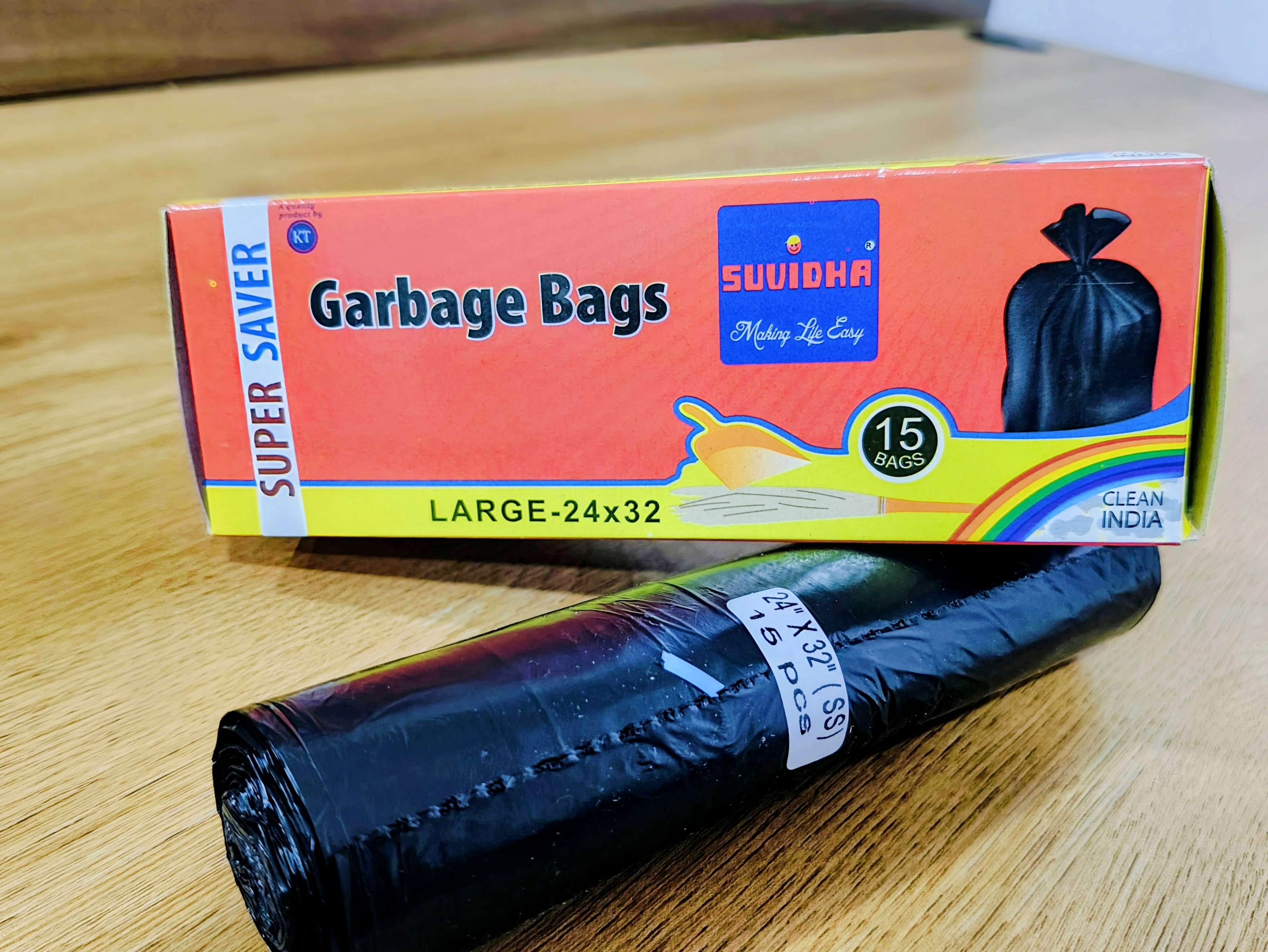 Suvidha Garbage Bags Large (24 inches x 32 inches)