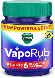 Vicks VapoRub Classic Relieves 6 Cough Cold Symptoms 50ml