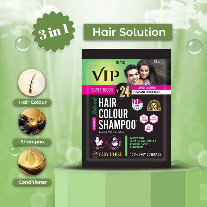 VIP Natural Hair Color Shampoo 10ml