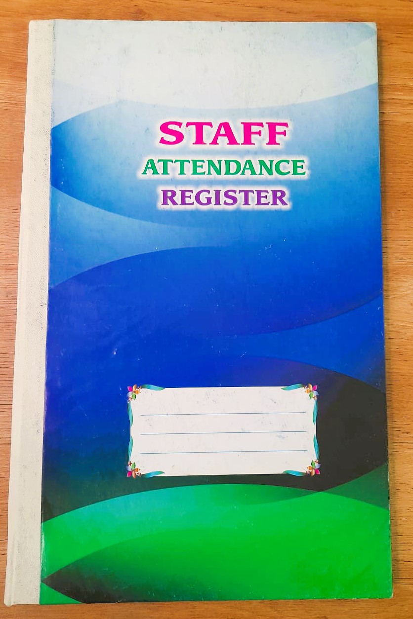 Staff Attendance Register Binding  NoteBook 1 Quire