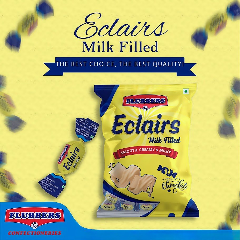 Flubbers Eclairs Milk Filled Chocolates - 360g