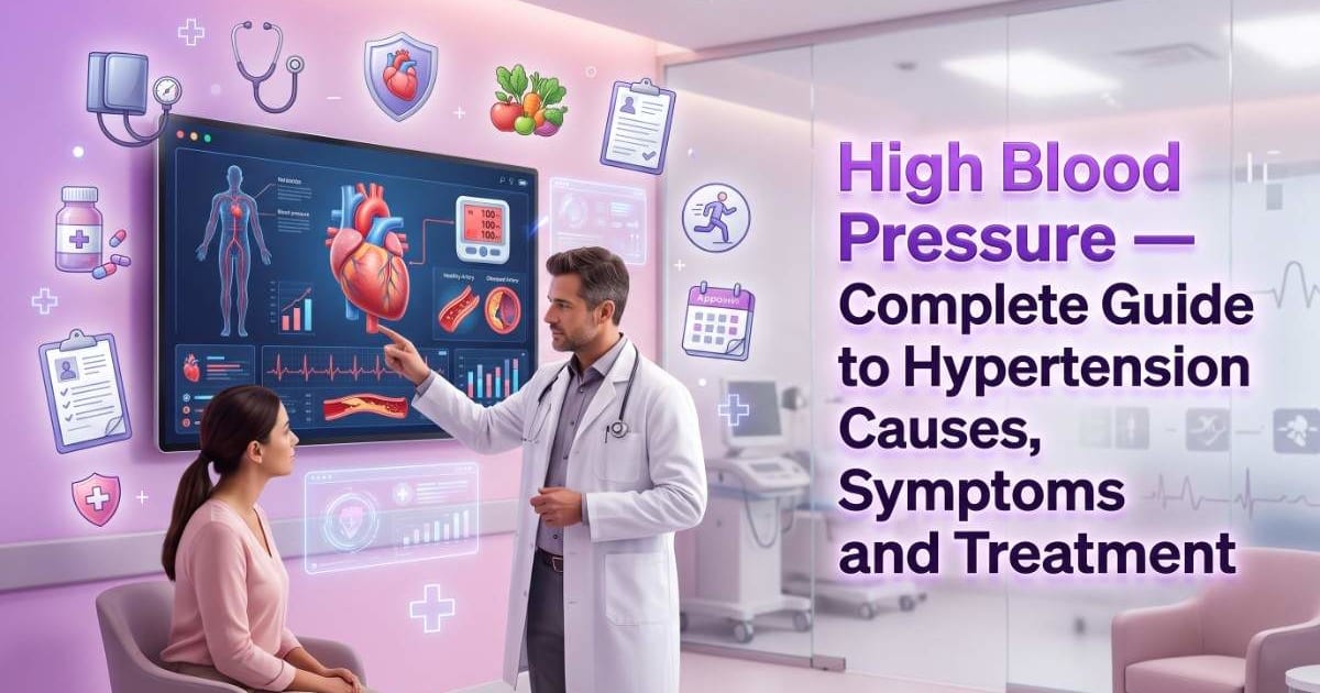 High Blood Pressure — Complete Guide to Hypertension Causes, Symptoms and Treatment