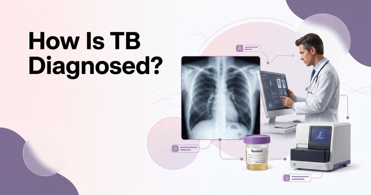 How is TB diagnosed