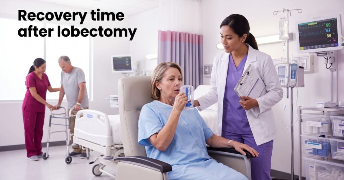 Recovery time after lobectomy