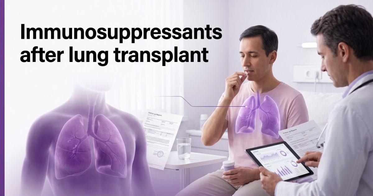 Immunosuppressants after lung transplant