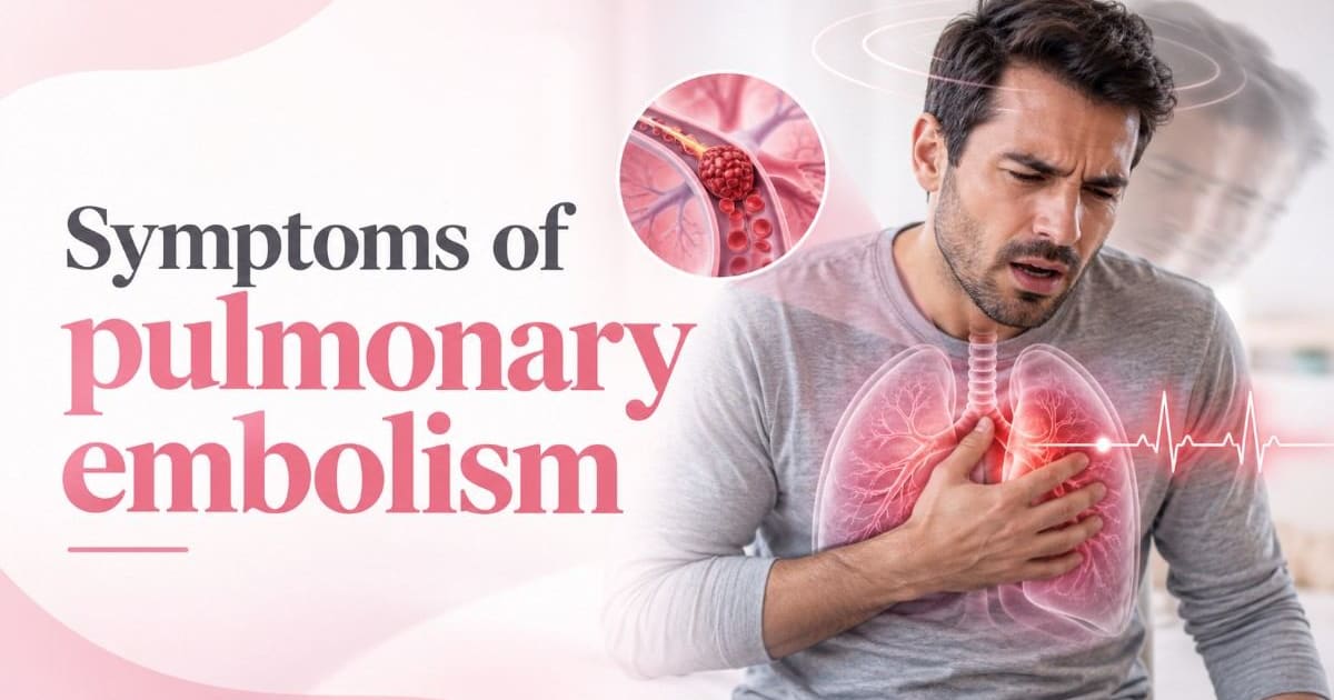 Symptoms of pulmonary embolism
