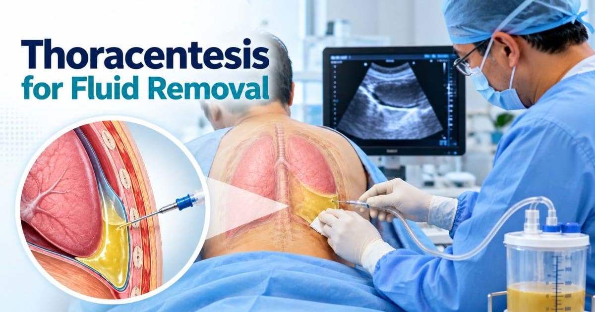 Thoracentesis for fluid removal