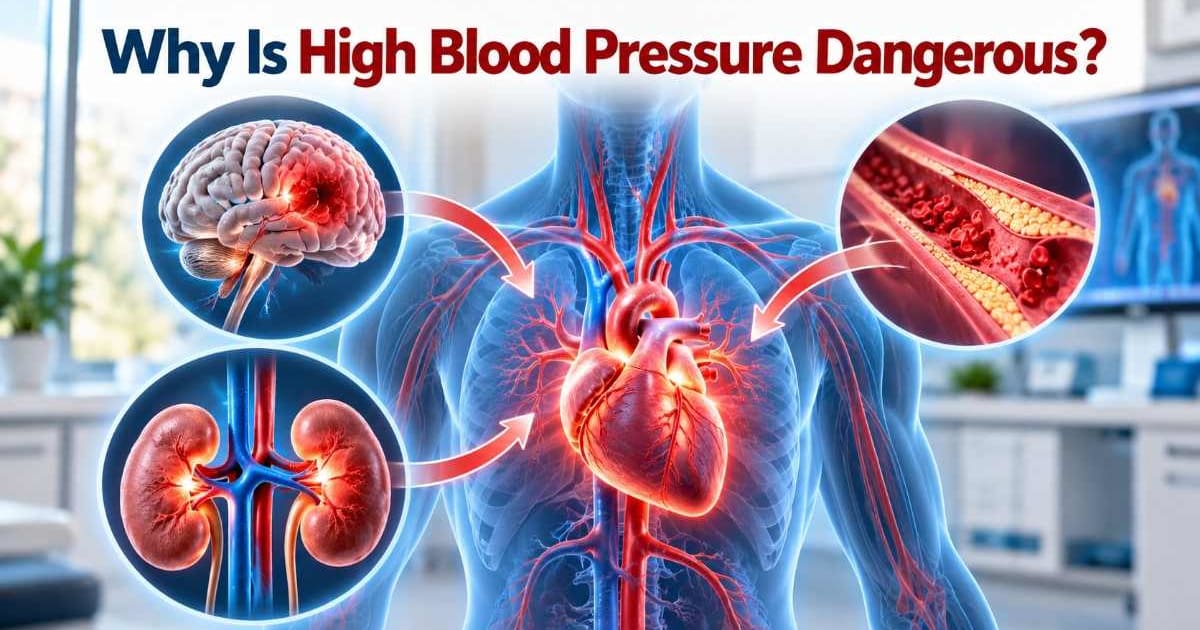 Why is high blood pressure dangerous?