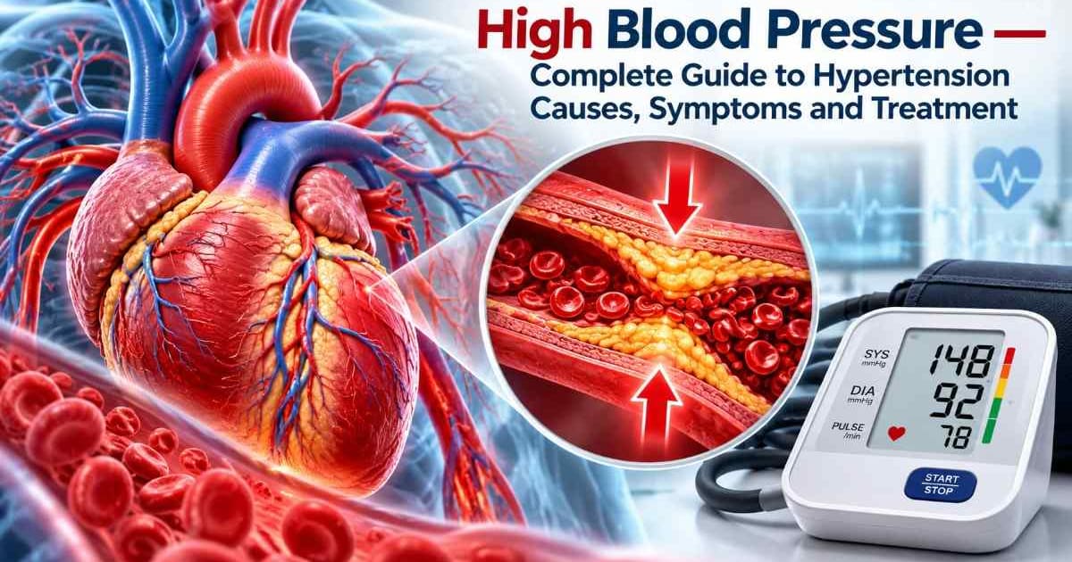 High Blood Pressure — Complete Guide to Hypertension Causes, Symptoms and Treatment