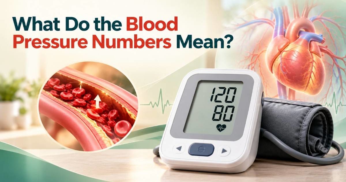 What do the blood pressure numbers mean?