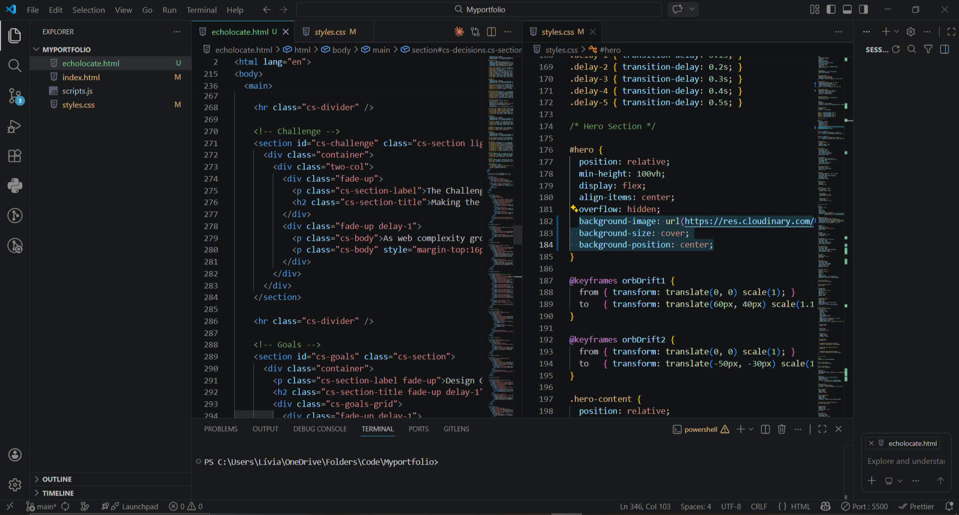 ALIVE Design Studio visual development