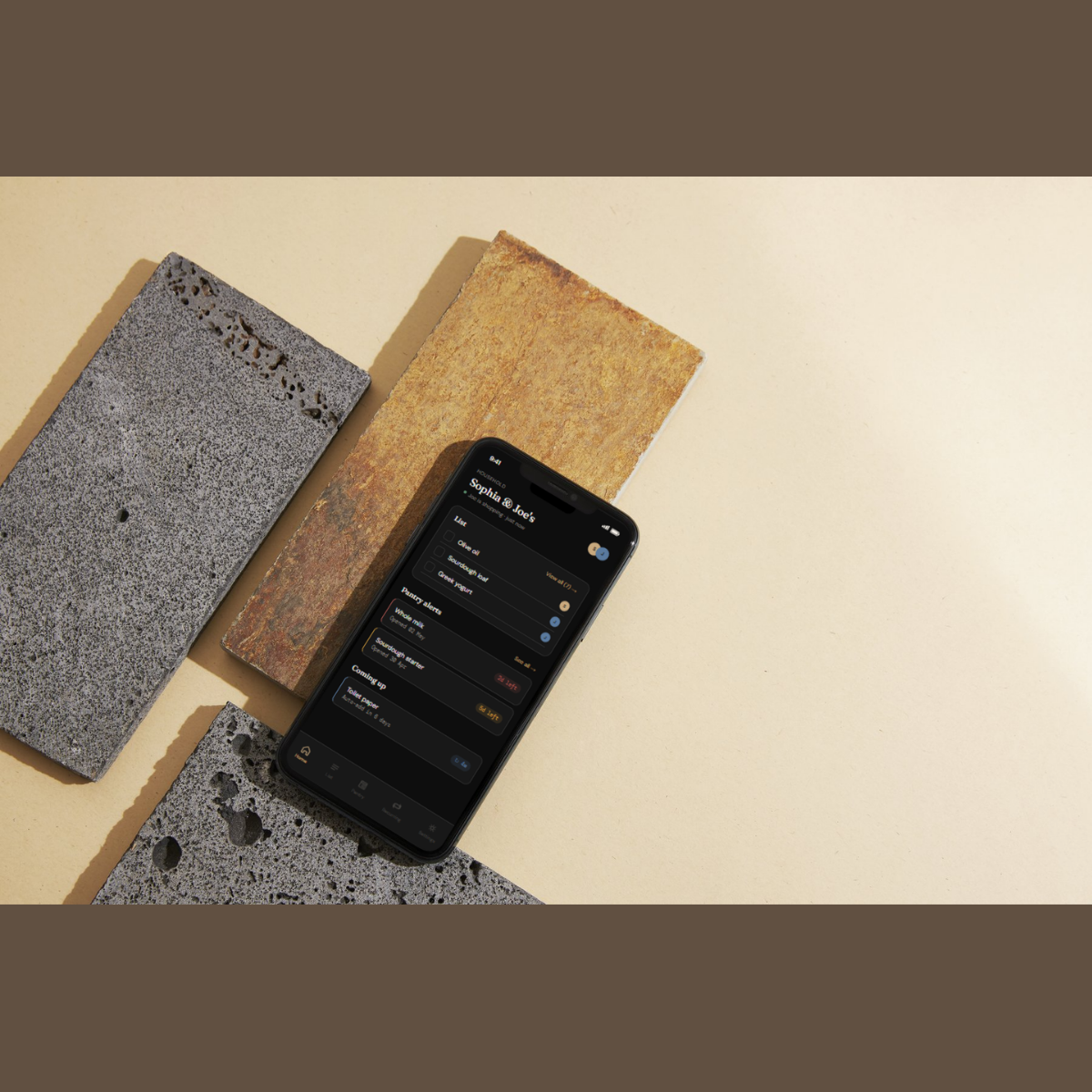 Pantry mobile app preview