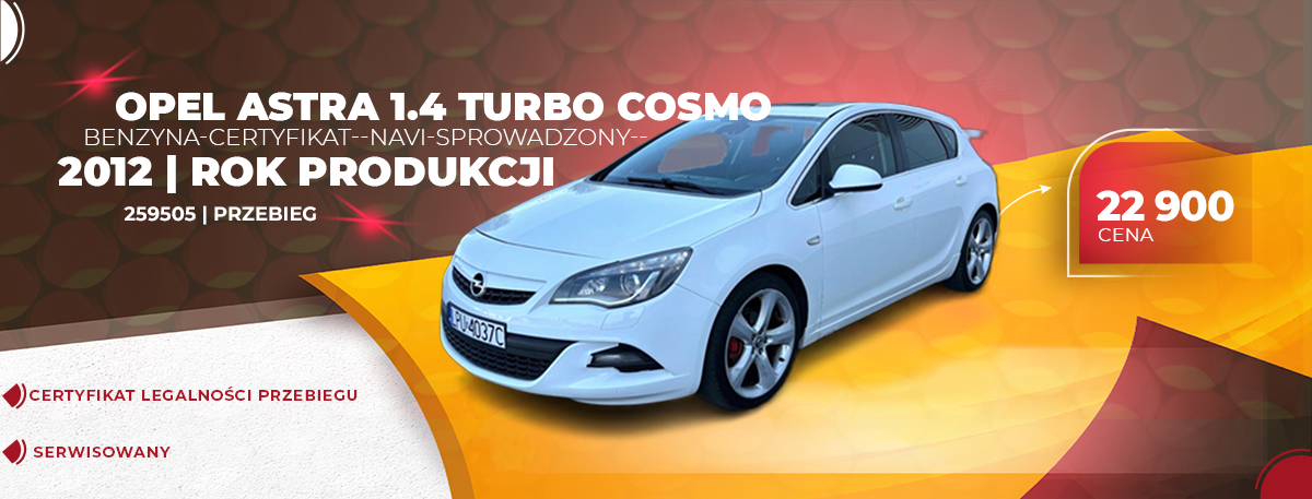 Opel Astra 1.4 Turbo Cosmo Auto Handel Puławy