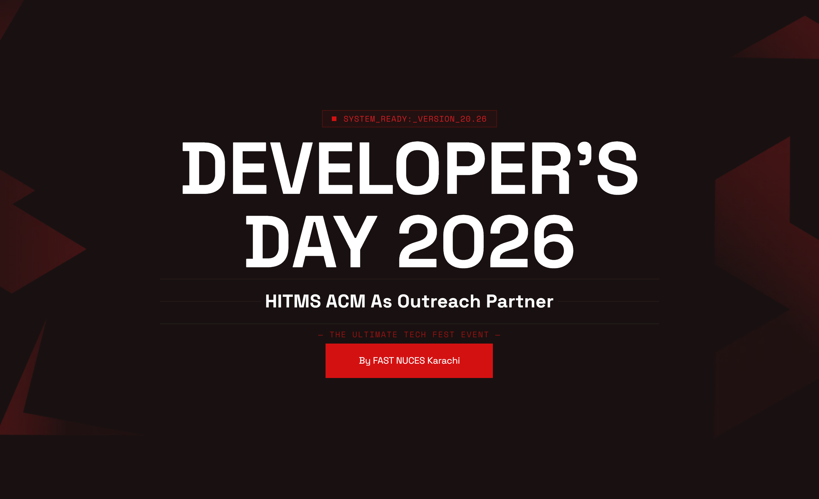 DevDay By FAST NUCES Karachi 2026