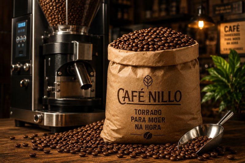 Café Nillo torrado, moído na hora