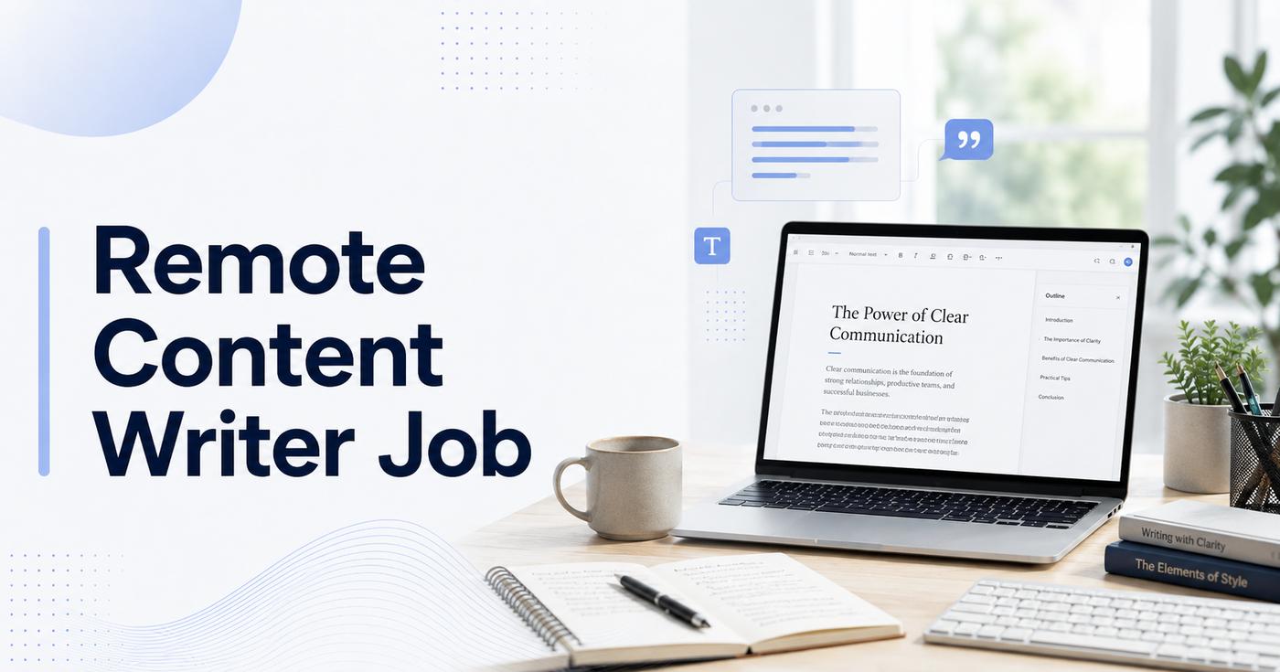 Remote Content Writer Job