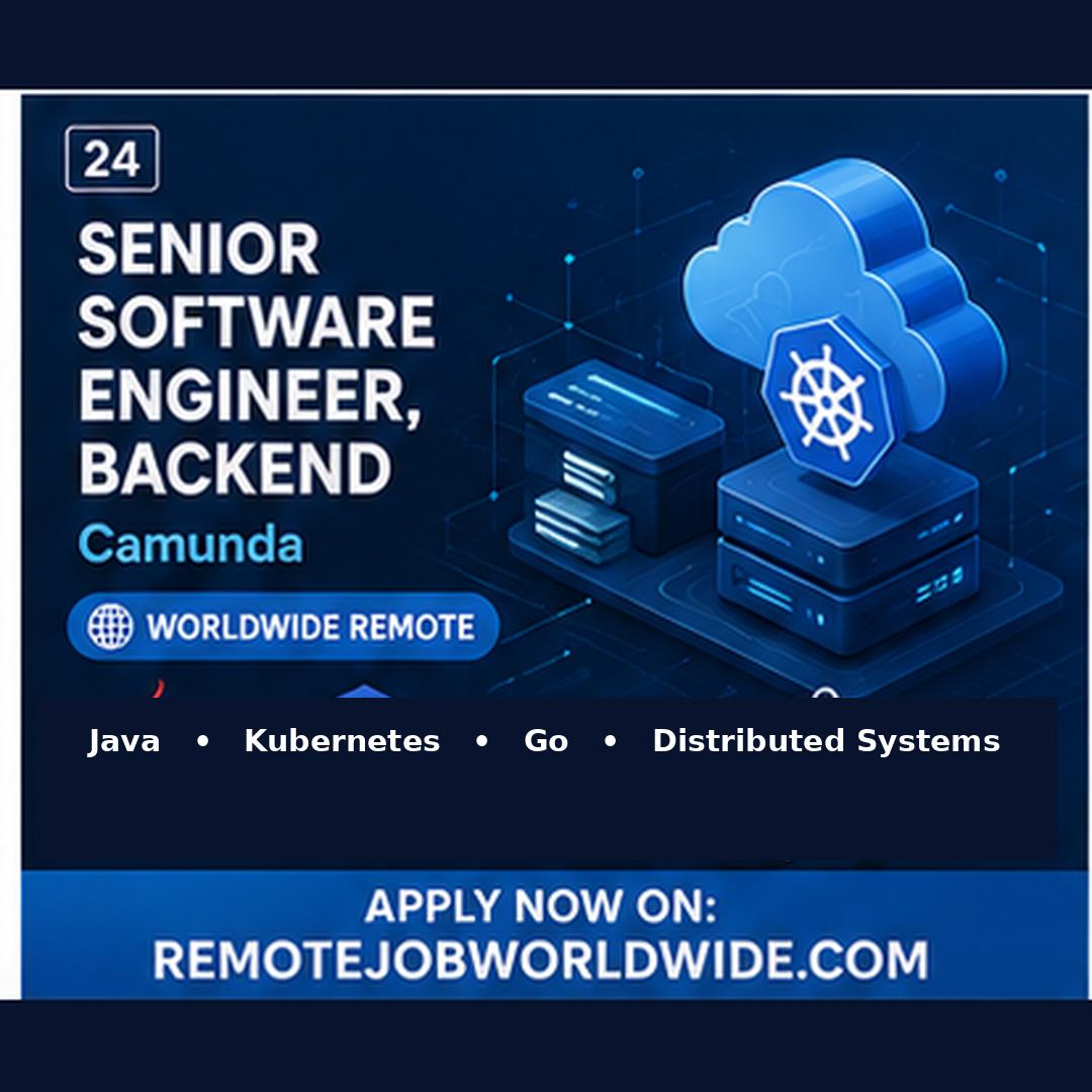 Senior Software Engineer, Backend at Camunda — Remote Worldwide Job