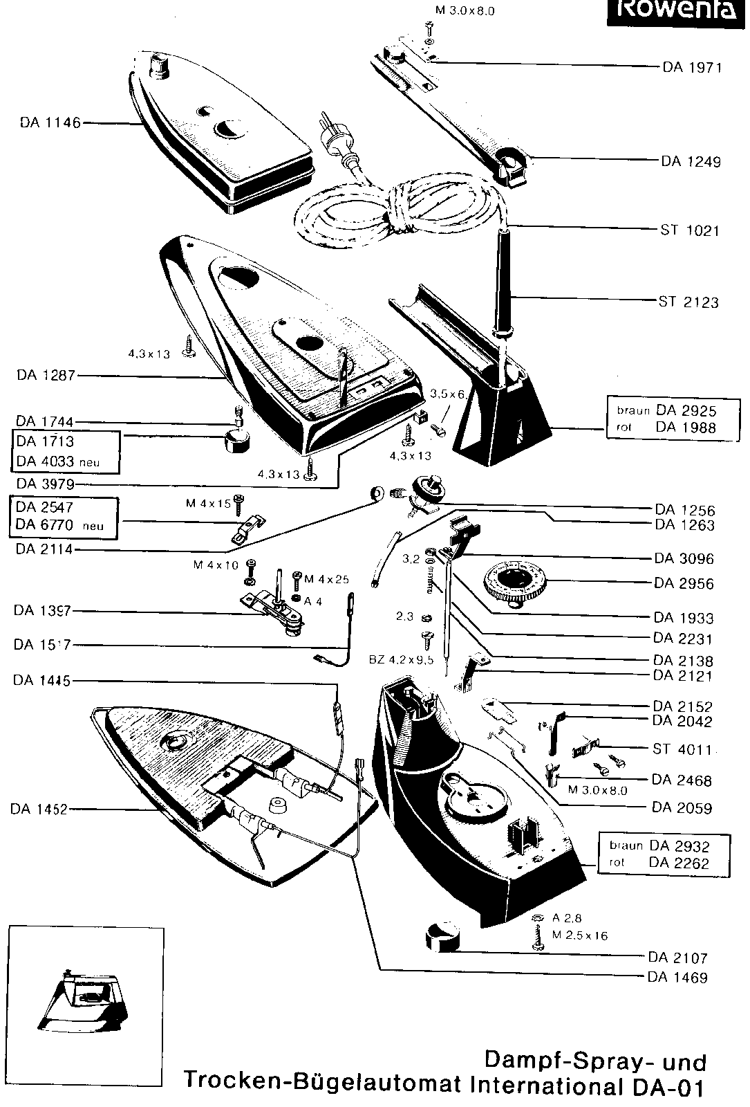 Rowenta Iron Parts Diagram - Wiring Diagram