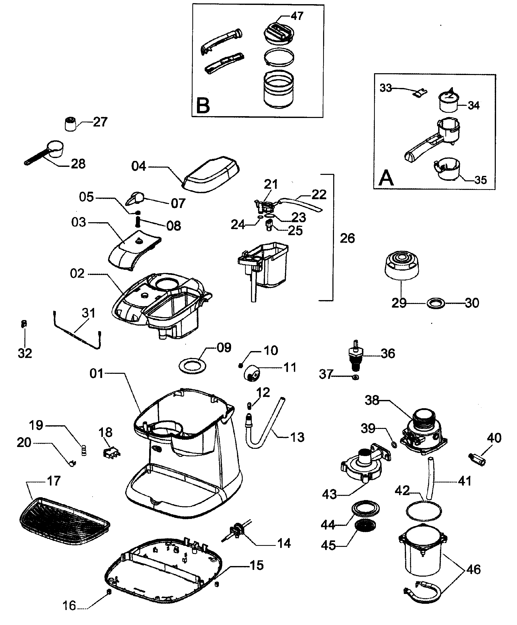 Delonghi Coffee Maker Parts Diagram Reviewmotors co Delonghi Coffee Maker Parts Diagram Reviewmotors co