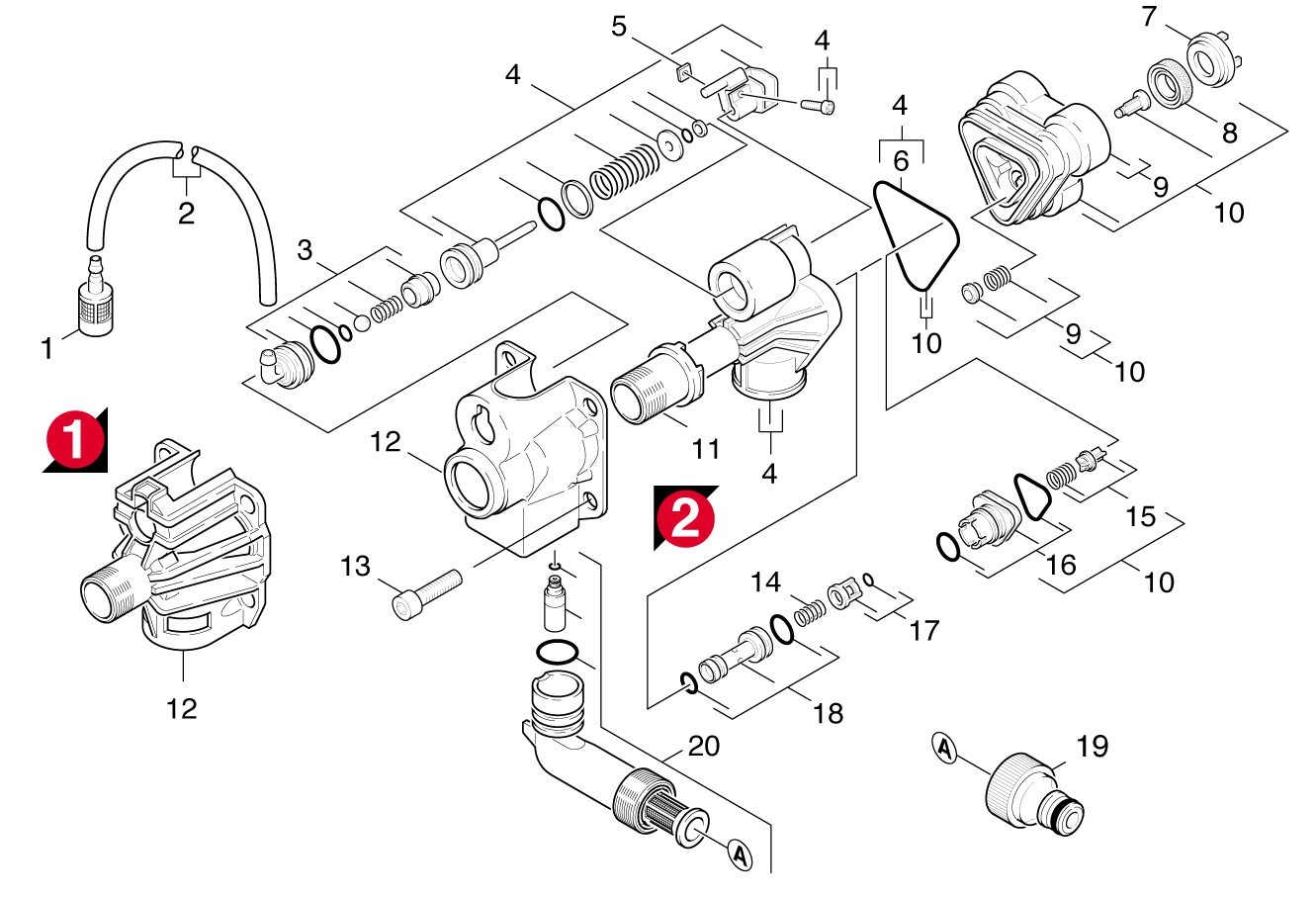 Karcher K4 Full Control Pressure Washer Parts Diagram